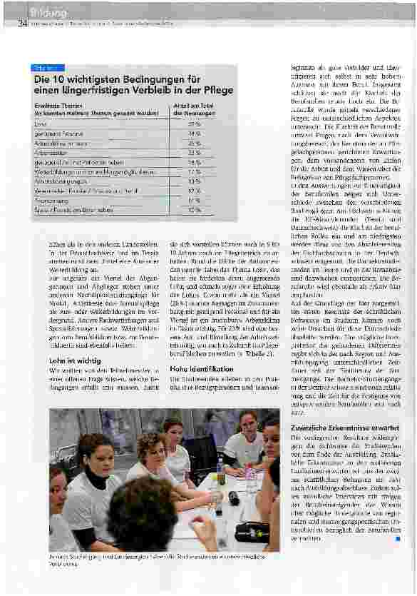 Vorschauseite 3: Mit beruflicher Identifikation in die Pflegepraxis