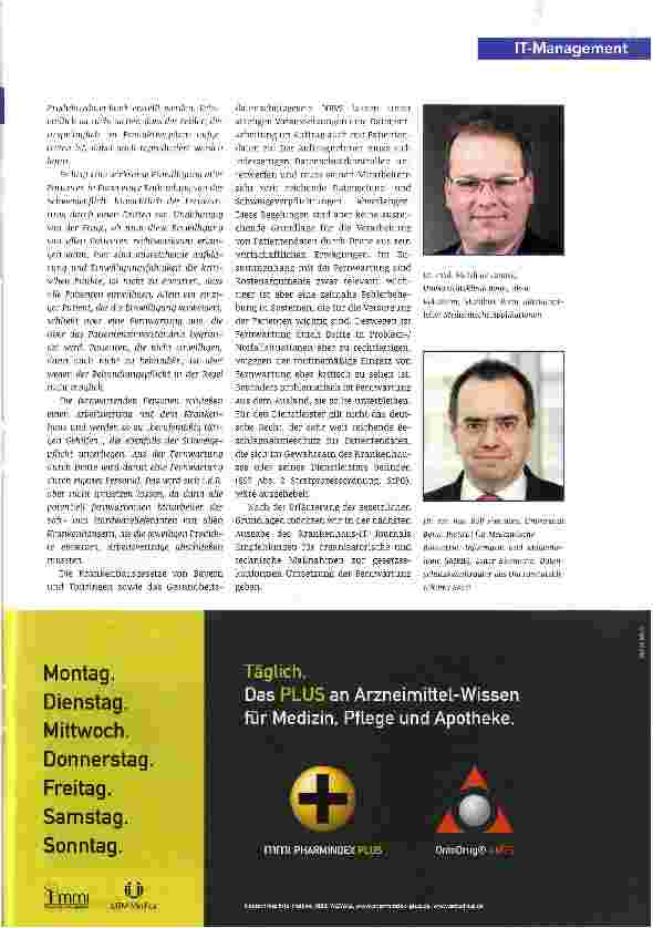 Vorschauseite 2: Fernwartung von IT-Systemen im Krankenhaus