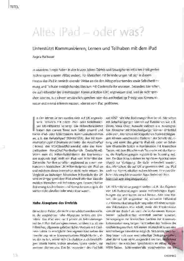 Vorschauseite 1: Alles iPad - oder was?