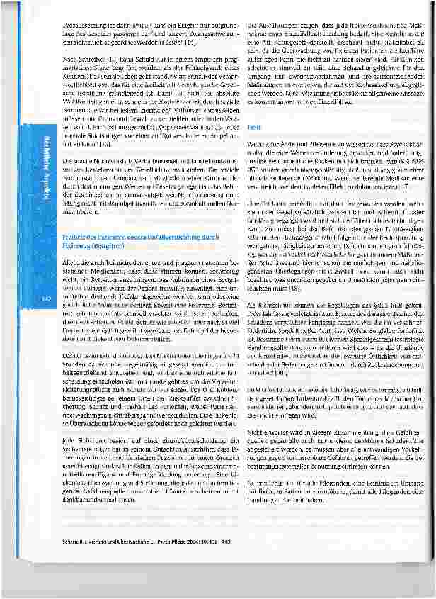Vorschauseite 5: Fixierung und Überwachung von fixierten Patienten