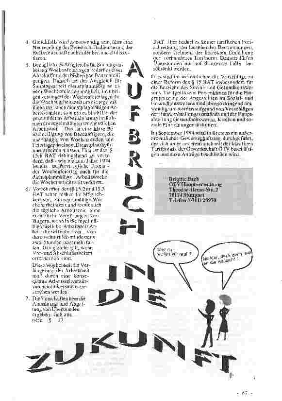 Vorschauseite 3: Die Entwicklung im Tarifrecht