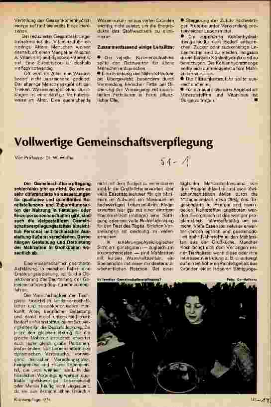 Vorschauseite 1: Vollwertige Gemeinschaftsverpflegung