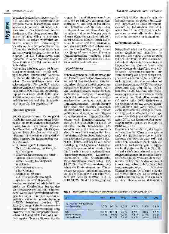 Vorschauseite 2: Die Legionellose - ein Beispiel für umweltbedingte Infektionen