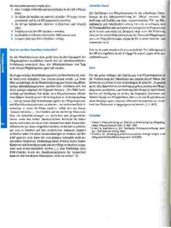 Vorschauseite 5: Vorbereitung zur Einführung von Pflegediagnosen in der Psychiatrie