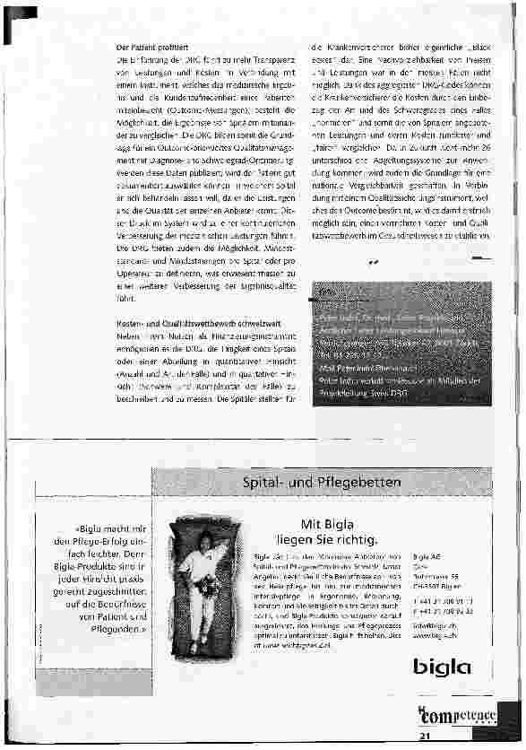 Vorschauseite 2: Warum sich die Versicherer für DRG einsetzen