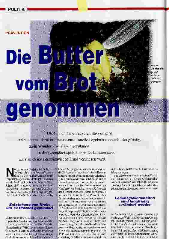 Vorschauseite 1: Die Butter vom Brot genommen