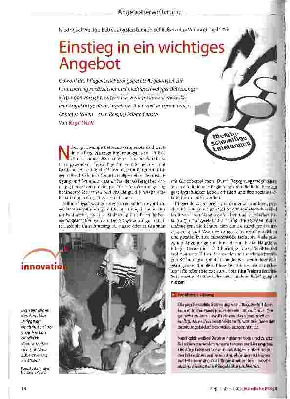 Vorschauseite 1: Einstieg in ein wichtiges Angebot
