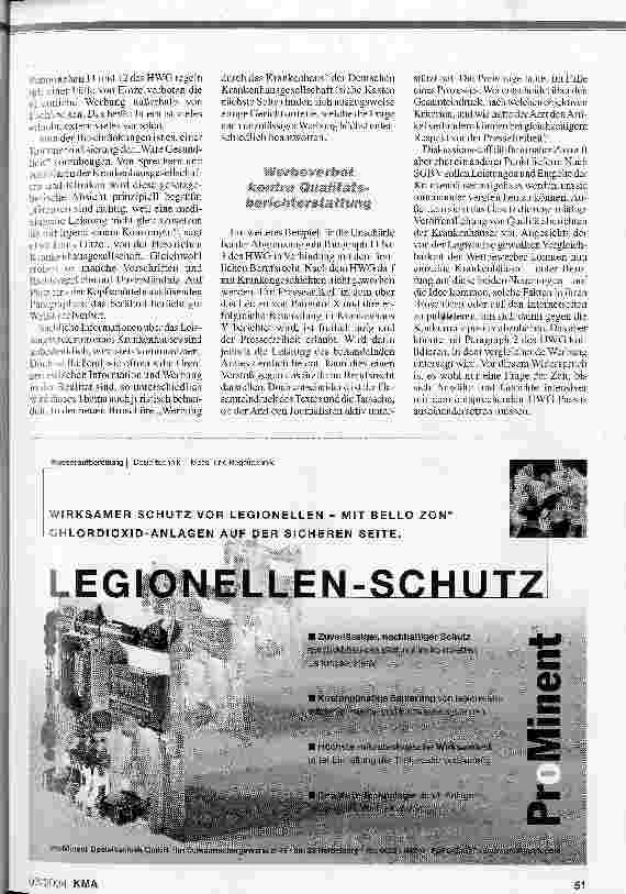 Vorschauseite 2: Marketing im Krankenhaus Richter lockern langsam die Fesseln
