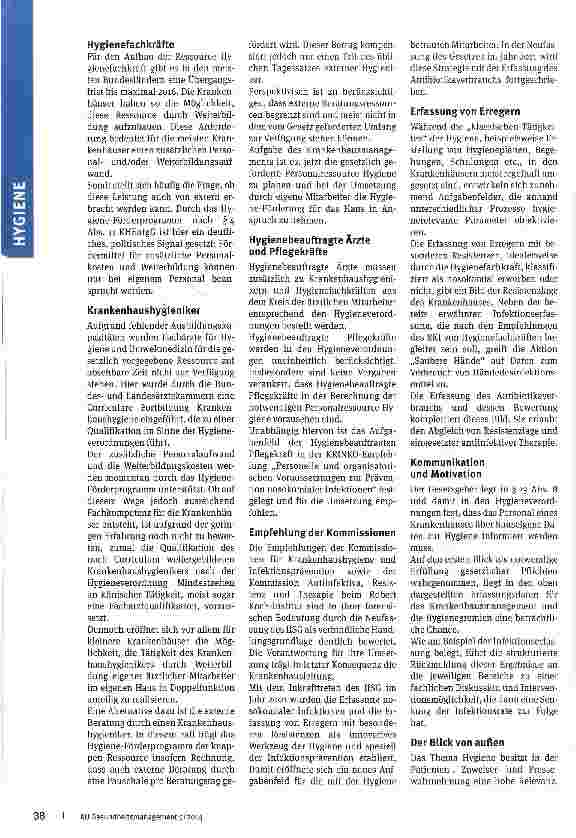 Vorschauseite 2: Umsetzung des Infektionsschutzgesetzes