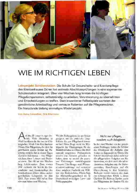 Vorschauseite 1: WIE IM RICHTIGEN LEBEN
