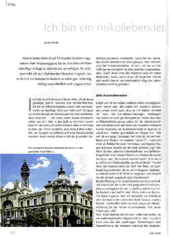 Vorschauseite 1: Ich bin ein risikoliebender Mensch