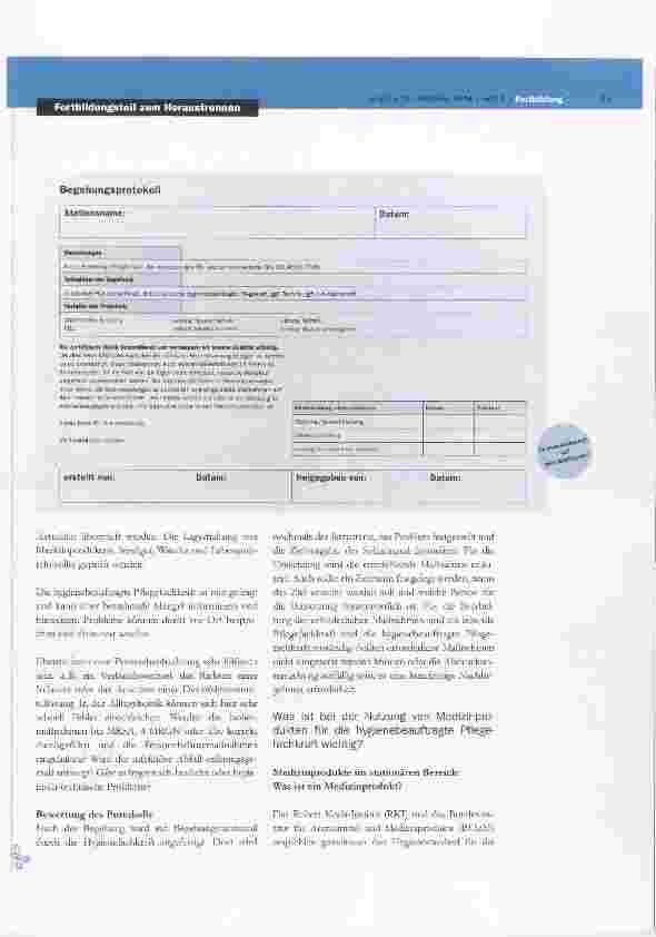 Vorschauseite 5: Hygienemanagement im stationären Bereich