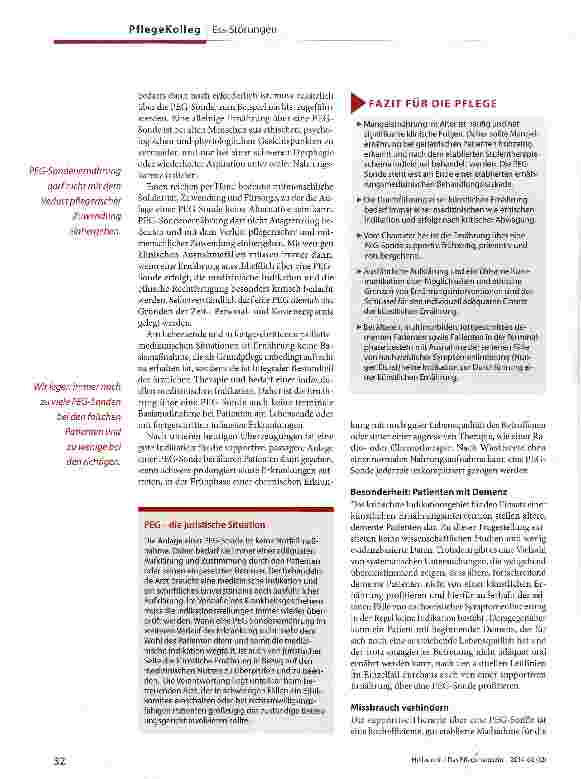 Vorschauseite 3: PEG im Alter-jede Entscheidung ein Einzelfall