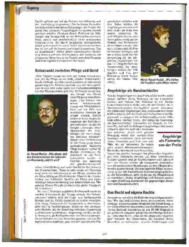 Vorschauseite 2: Dreiecksbeziehungen Tagung Pflege in der Familie - Politik, die hilft in Wien,Österreich