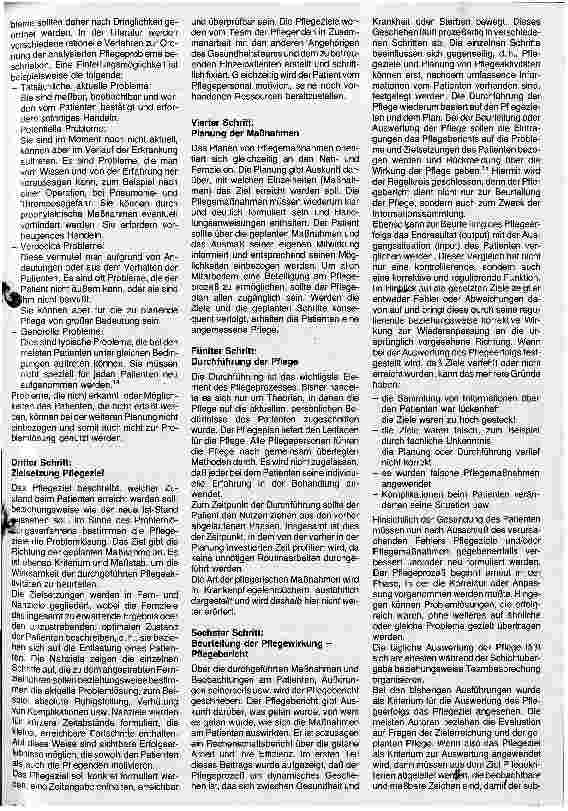 Vorschauseite 2: Der Pflegeprozeß: Die Schritte des Pflegeprozesses und die Auswertung einer Umfrage beim Pflegepersonal im Universitätsklinikum Göttingen