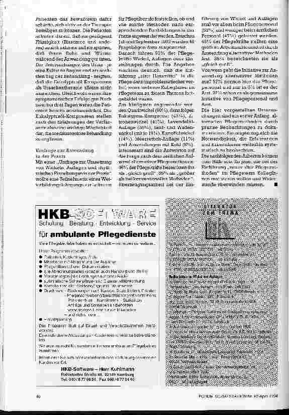 Vorschauseite 3: Alte Hausmittel auf dem Prüfstand Pflegestudien zu Wickel und Auflagen