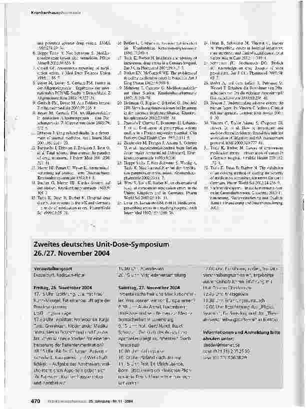 Vorschauseite 6: Medikationsfehler in deutschen Krankenhäusern