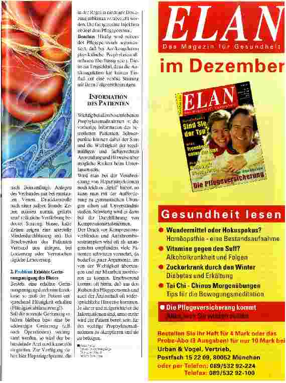 Vorschauseite 3: Thromboseprophylaxe Möglichkeiten der Pflege
