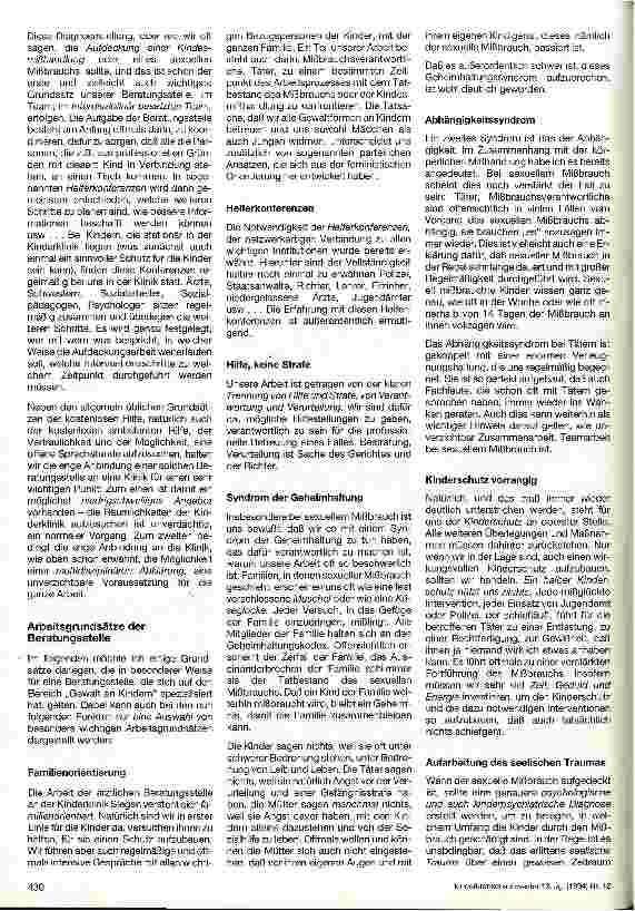 Vorschauseite 3: Das mißhandelte und vernachlässigte Kind Konzept einer ärztlichen Beratungsstelle