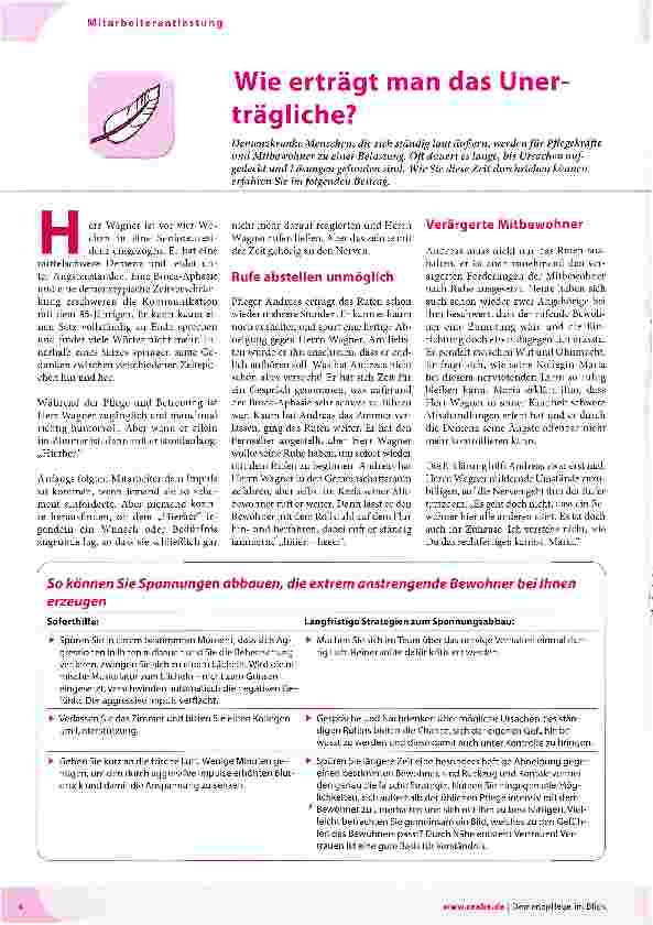 Vorschauseite 1: Wie erträgt man das Unerträgliche?