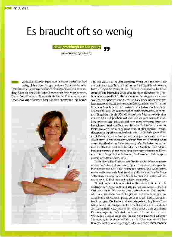 Vorschauseite 1: Es braucht oft so wenig