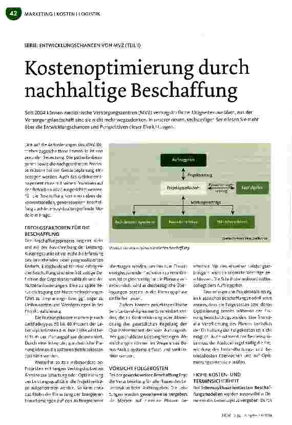 Vorschauseite 1: Kostenoptimierung durch nachhaltige Beschaffung