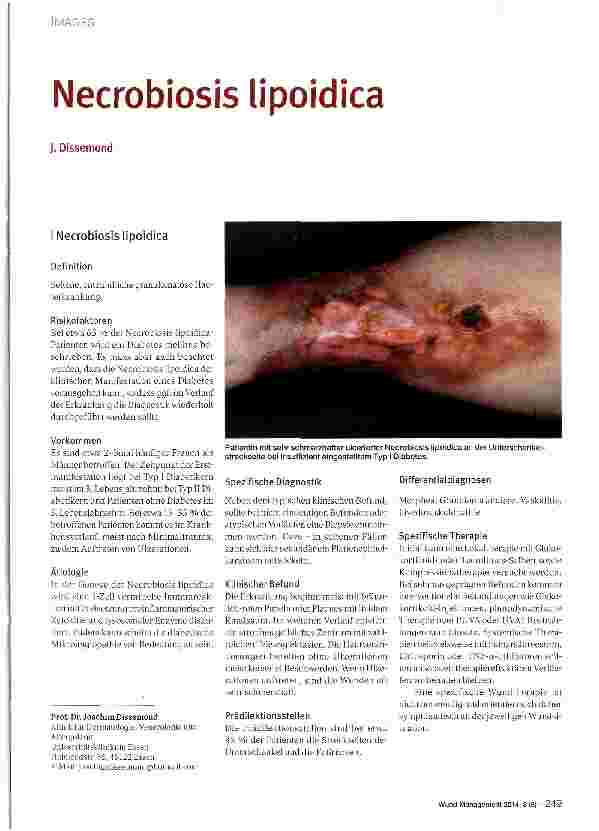 Vorschauseite 1: Necrobiosis lipoidica