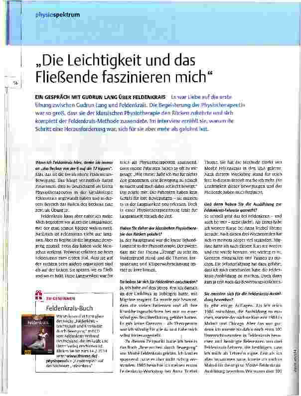 Vorschauseite 1: Die Leichtigkeit und das Fließende faszinieren mich