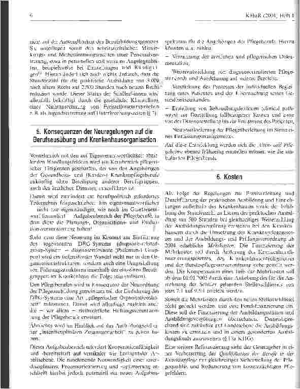 Vorschauseite 6: Das neue Ausbildungsrecht für Pflegeberufe