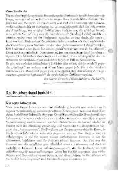 Vorschauseite 6: Führt die Freigabe der Abtreibung zur Freigabe der Euthanasie