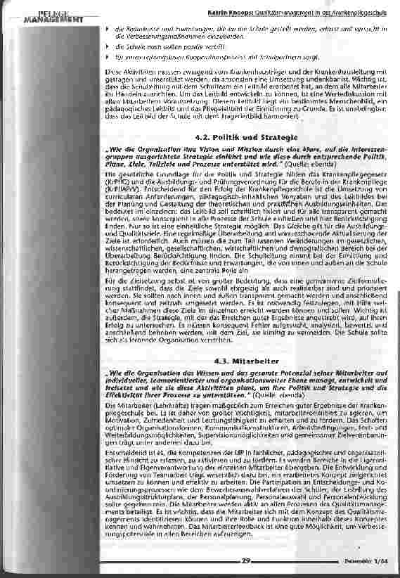 Vorschauseite 3: Qualitätsmanagement in der Krankenpflegeschule