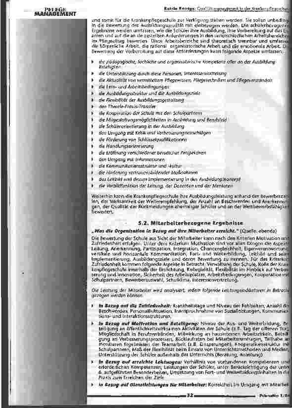 Vorschauseite 6: Qualitätsmanagement in der Krankenpflegeschule