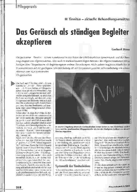 Vorschauseite 1: Das Geräusch als ständigen Begleiter akzeptieren