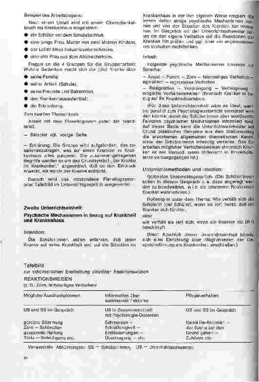 Vorschauseite 4: Patientzentrierte Krankenpflege als Unterrichtsfach an der Schwesternhochschule der Diakonie Berlin