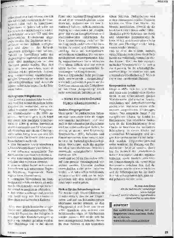 Vorschauseite 2: Keine kleinen ErwachsenenNosokomiale Infektionen in der Pädiatrie
