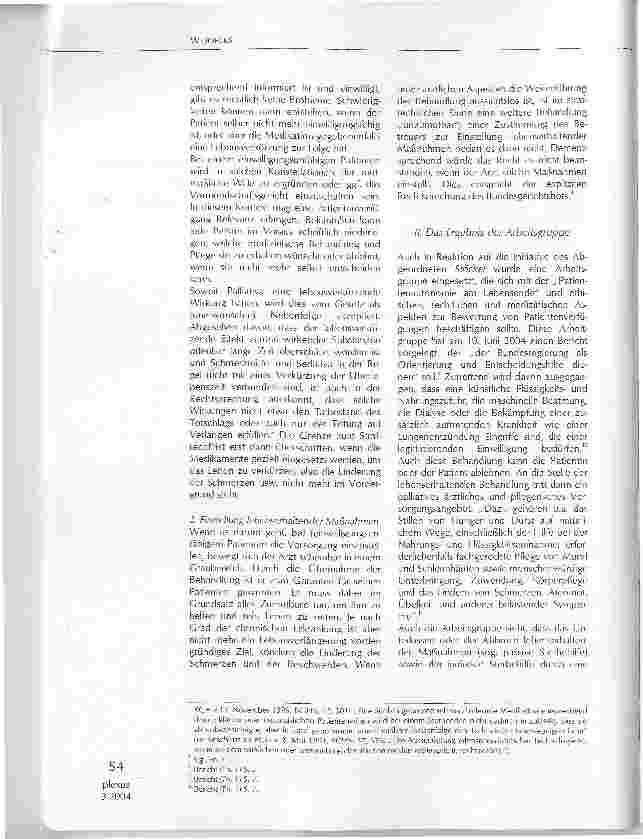Vorschauseite 3: VOM ALPHA ZUM OMEGA MÖGLICHKEITEN UND GRENZEN ÄRZTLICHER BEHANDLUNG VON PATIENTEN IM ENDSTADIUM CHRONISCHER ERKRANKUNGENAUS DER SICHT DES JURISTEN