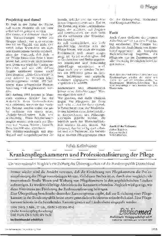 Vorschauseite 2: Mit AIDS leben und arbeiten - Ein Schülerprojekt