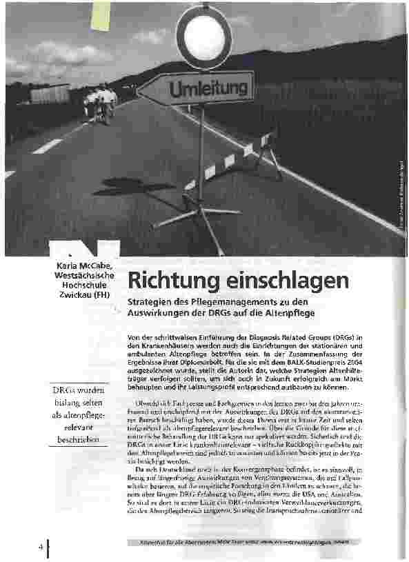 Vorschauseite 1: Richtung einschlagen