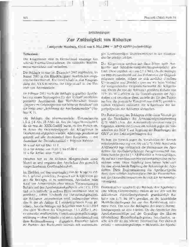 Vorschauseite 3: Zur Publikation der Rechtsanwältin Dr. Melanie Arndt:Im Nachzulassungsverfahren befindliche Johanniskraut-Produktedürfen nicht die nach den neuen AMR erststattungsfähige Indikatio…