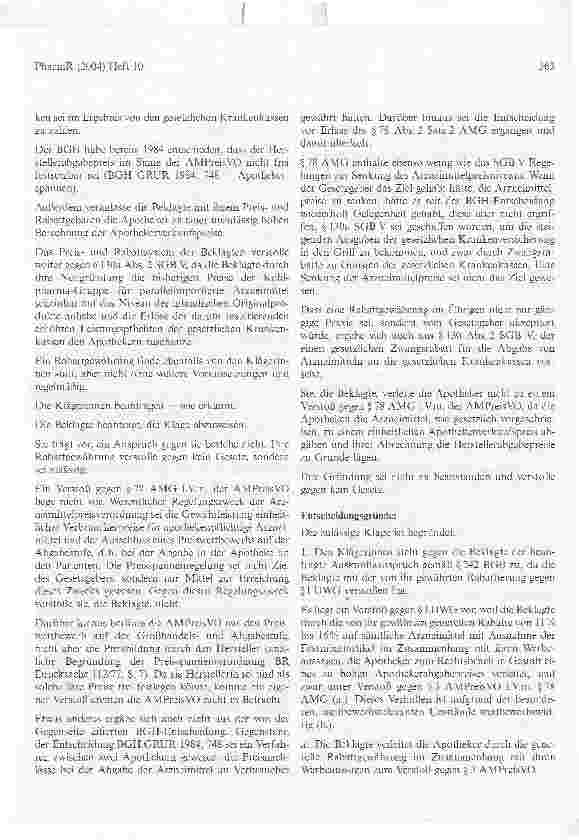 Vorschauseite 4: Zur Publikation der Rechtsanwältin Dr. Melanie Arndt:Im Nachzulassungsverfahren befindliche Johanniskraut-Produktedürfen nicht die nach den neuen AMR erststattungsfähige Indikatio…