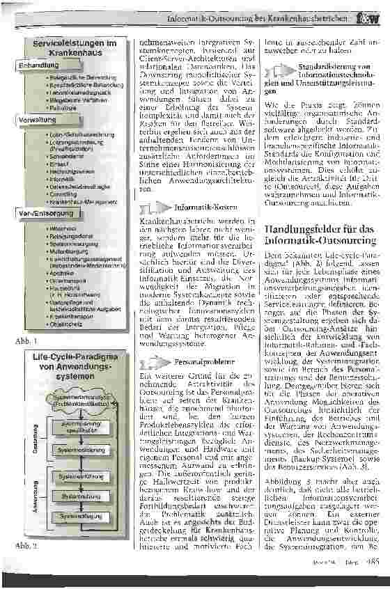 Vorschauseite 2: Informatik-Outsourcing bei Krankenhausbetrieben