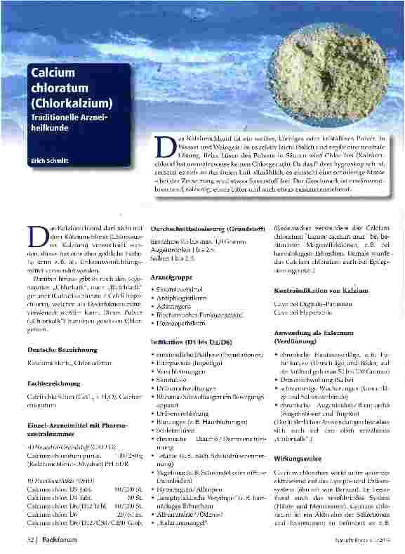 Vorschauseite 1: Calcium chloratum