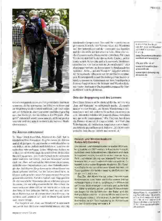 Vorschauseite 3: Wer weit wandert, kann weit zurücksehen
