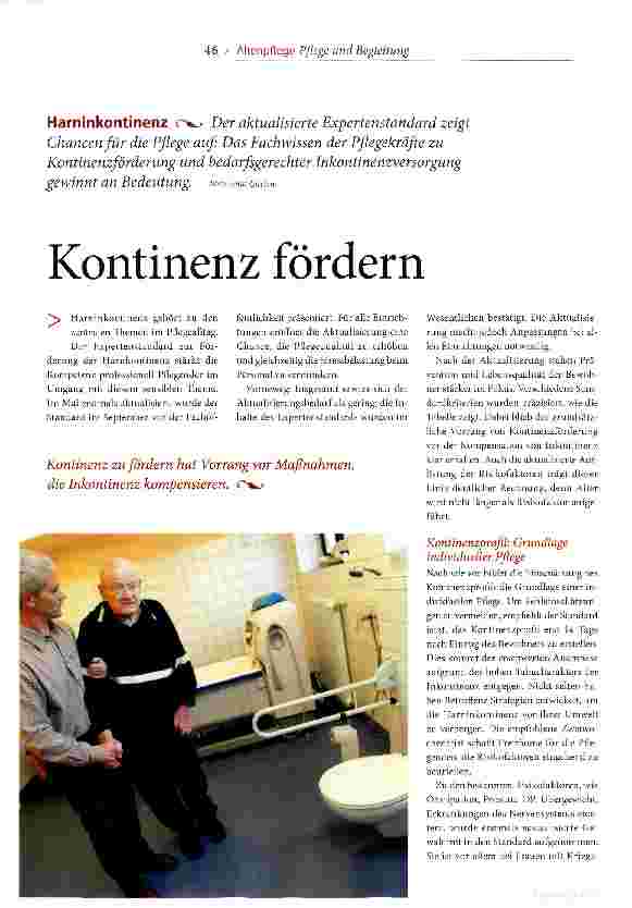 Vorschauseite 1: Kontinenz fördern