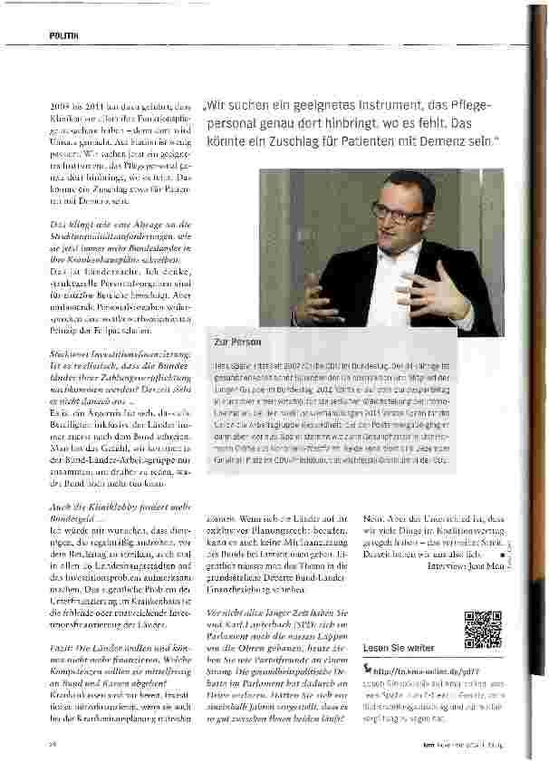 Vorschauseite 3: Spahn geißelt Verhalten der Bundesländer
