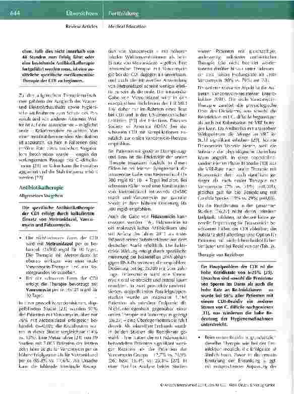 Vorschauseite 5: Clostridium-difficile-Infektionen in der Intensivmedizin
