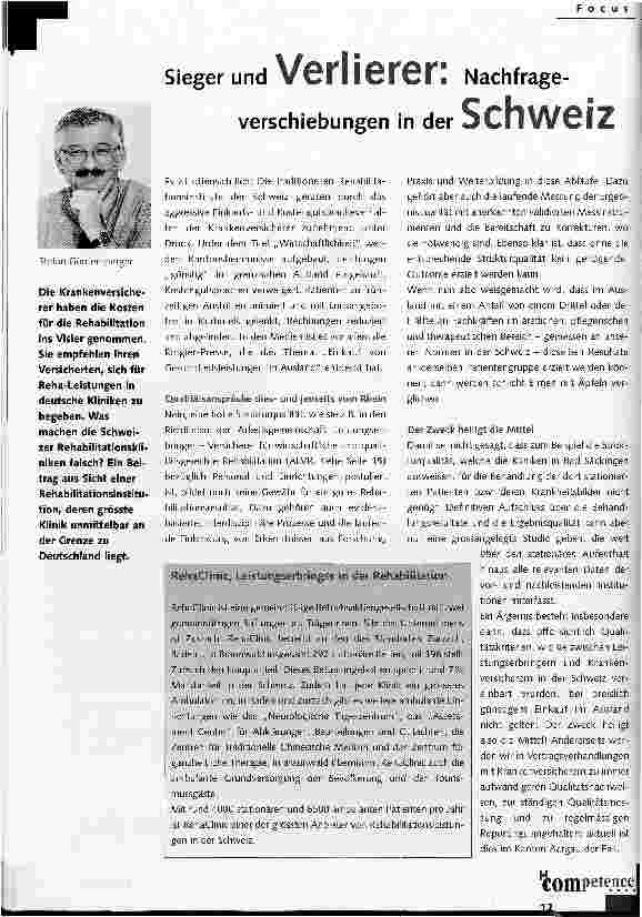 Vorschauseite 1: Sieger oder Verlierer: Nachfrageverschiebungen in der Schweiz