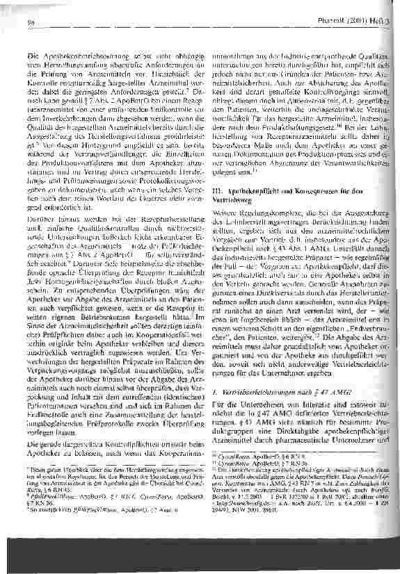Vorschauseite 2: Lohnherstellung von Rezepturarzneimitteln - welche Erleichterungen bringt die Gesundheitsreform für den Versand?