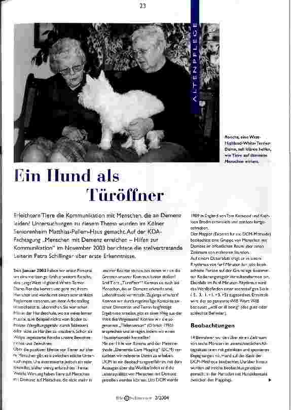 Vorschauseite 1: Ein Hund als Türöffner