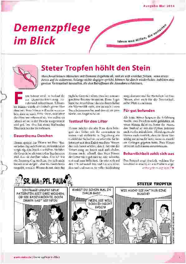 Vorschauseite 1: Steter Tropfen höhlt den Stein